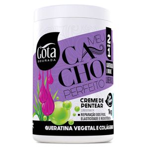 Gota Dourada Creme Pentear Meu Cacho Perfeito Queratina Vegetal 1kg