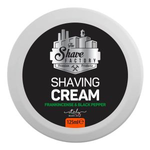 The Shave Factory shaving soap Frankincense & Black Pepper 125ml